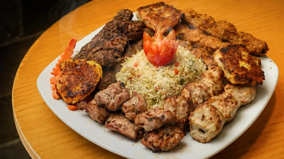 Food photography of a Shangrilla platter shot by Digital Lineup in Multan