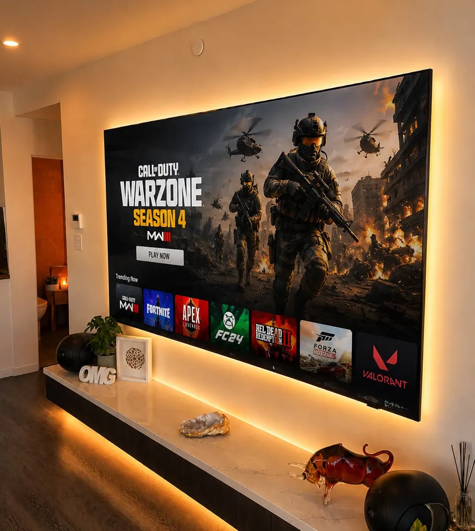 TV mounting ad for a Perth installer