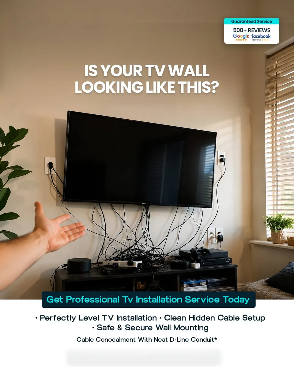 TV mounting ad